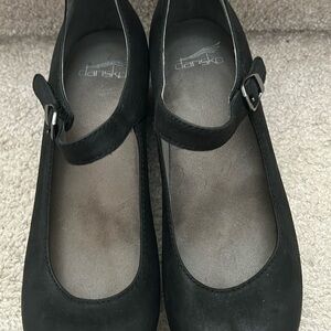 Dansko Black Mary Jane Clogs Marla 38